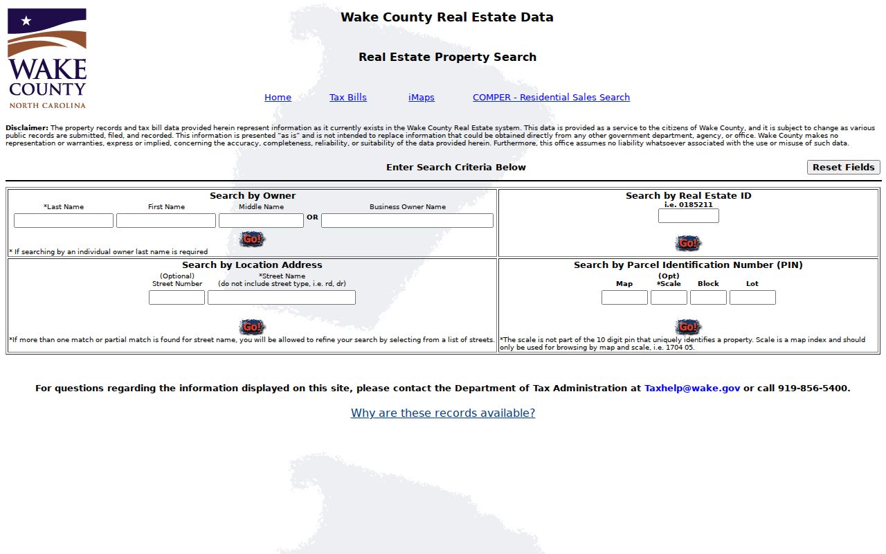 Garner residents directory Wake County property search
