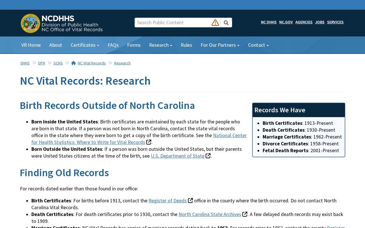 Garner resident lookup North Carolina vital-record research route